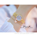 New Diamond Watches For Women BS 1598 Luxury Gold Ladies Wristwatch Relogio Feminino Full Diamond Bracelet Rhinestones Watch